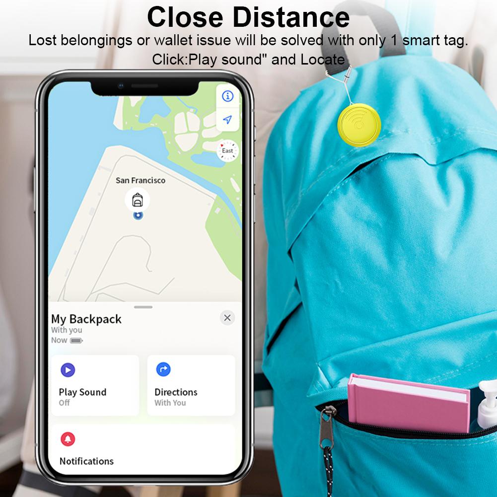 Умный GPS-трекер, совместимый с Bluetooth, работает с Apple Find My Key Finder Locator Mini Tracker Device Pet Key Finder Child Finder