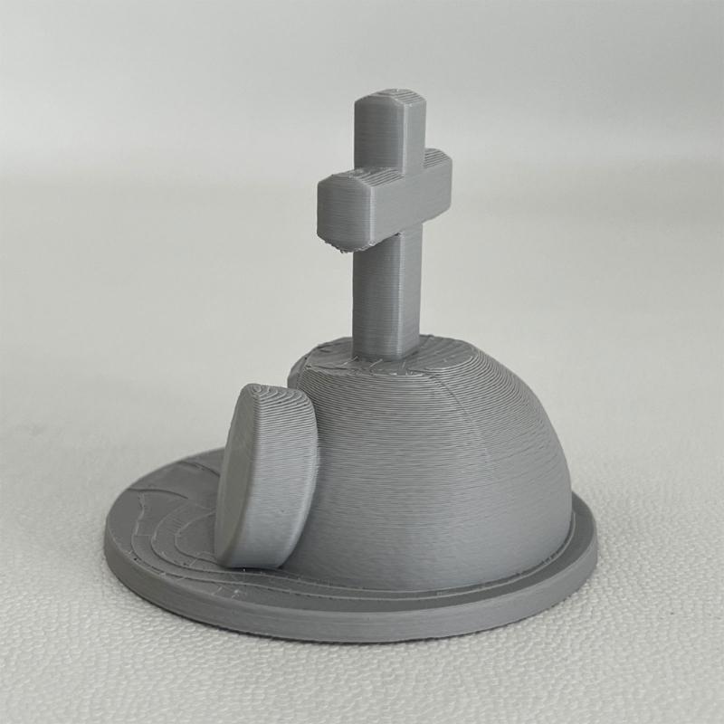 Украшение на Пасху «Пустая гробница» Элегантный 3D-печатный Распятие Украшение для гробницы Религиозный орнамент В качестве пасхального подарка