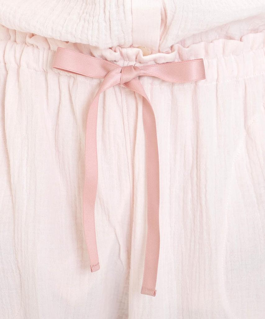 Narue Pajama Cream Puff Gauze Antique Embroidered Pajamas Women's Set, (R),