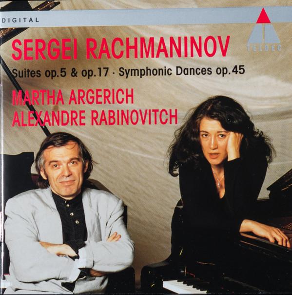 CD SERGEY RACHMANINOV, MARTHA ARGERICH - Suites 1 & 2 POCL4129 Teldec 1992 Germany Classical Used