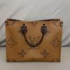 [Б/У] Onthego MM 'Коричневый Giant Monogram/Коричневый Monogram Reverse Canvas' - Очень хорошее состояние #8PEVEW