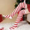 Diagonal Striped Christmas Socks Cross-border Halloween Over-the-knee Socks Purple Socks Women Green Stockings Twill Socks