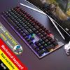 FVQ302 Проводная механическая игровая клавиатура - Светящаяся подсветка, Синие переключатели