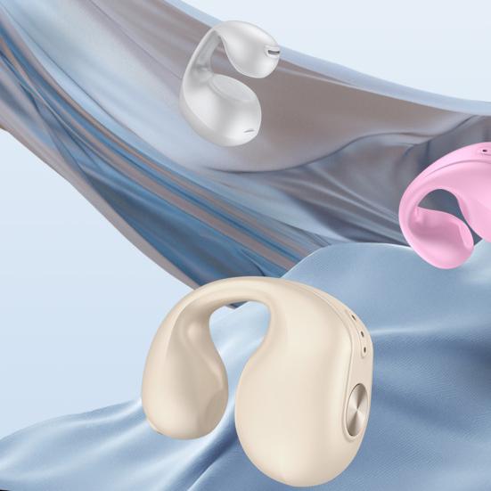 Wireless Earphone IPX7 Connection Noise Reduction Waterproof Rapid Touch Control Ear Clip Type