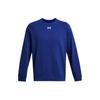 UA Rival Logo Printed Fleece Crew Neck Long Sleeve Sweatshirt Men Sweatshirt Blue 1379755-400