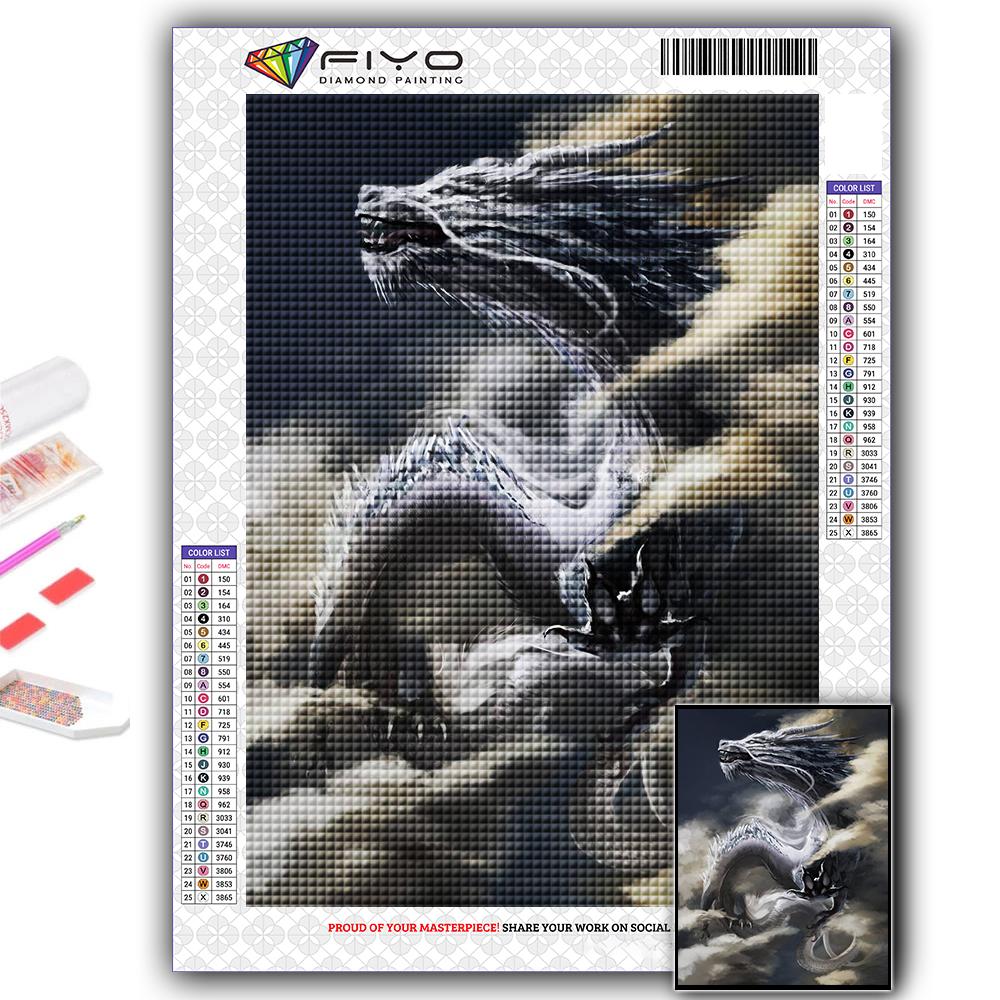5D DIY Алмазная картина Китайский дракон Вышивка крестиком Алмазная художественная вышивка Мозаика Домашний деко