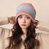 Gradient Color Beanies Skullies Knitted Drawstring Slouch Hat Fashion Bonnet Hat