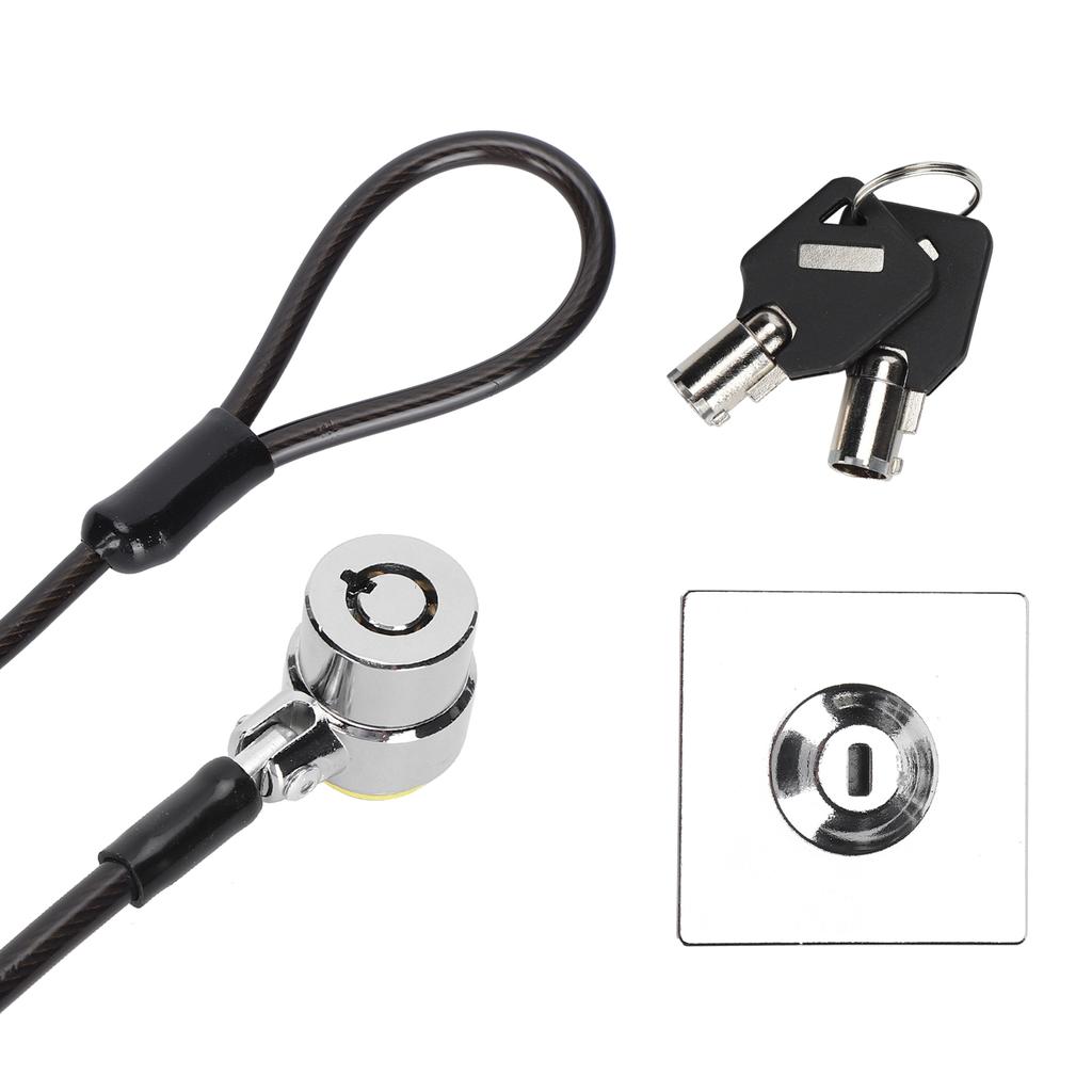 Блокировка ноутбука AntiTheft Оцинкованный защитный кабель для защиты компьютера от кражи с замком-основанием для