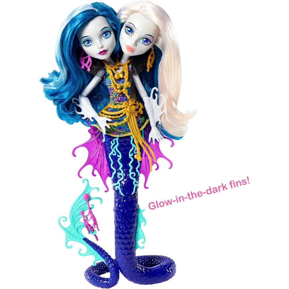 Mattel [Школа Монстров] Школа Монстров Большая Акулья Рифовая Пери   Жемчужная Змеиная Кукла Dhb47 [Параллельный Импортный Продукт]