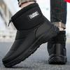 Winter Warm Snow Boots for Men Outdoor Anti-Slip Waterproof Walking Ankle Booties for Male Comfortable Hiking Mid-Calf Boots Shoes With Fur Lined