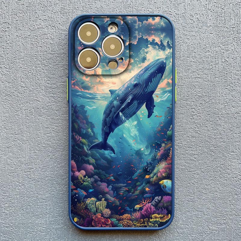 Чехол для телефона «Китовый акула в космическом океане» для iPhone 16 15 14 11 12 13 Mini Pro Max Чехол 15 14 7 8 Plus X XR X Fundas Оболочка