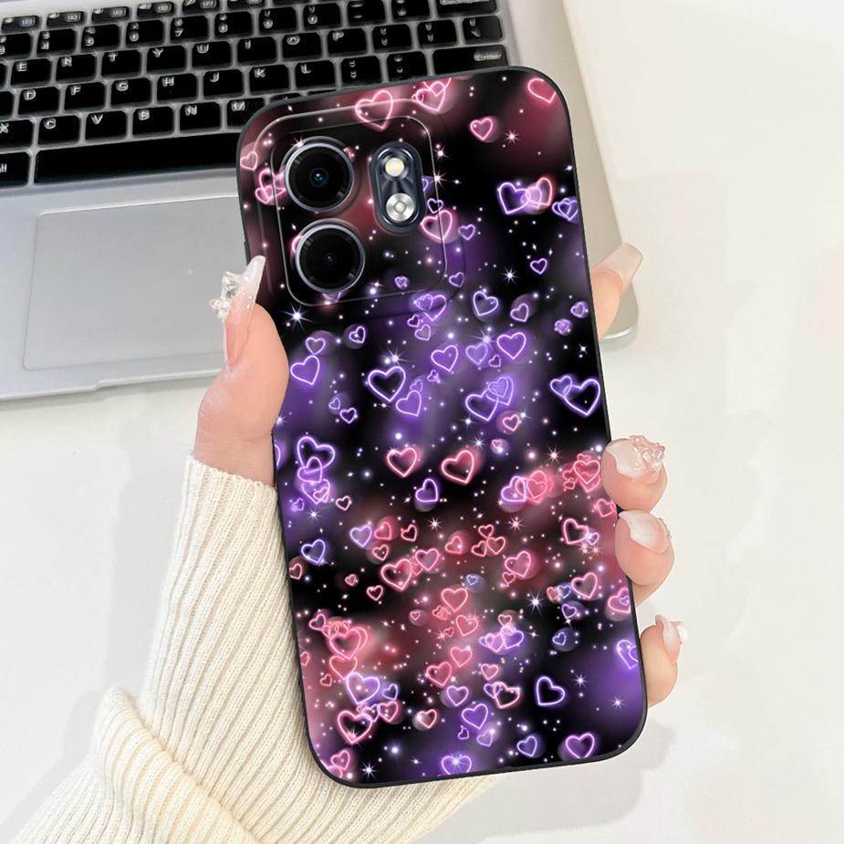 Чехол для Infinix Smart 9 Hot50i X6531 X6532 Милый Счастливым Котом Мультяшная Обложка Мягкий ТПУ Чехол для Телефона Для Infinix Hot 50i Smart9 HD Оболочка