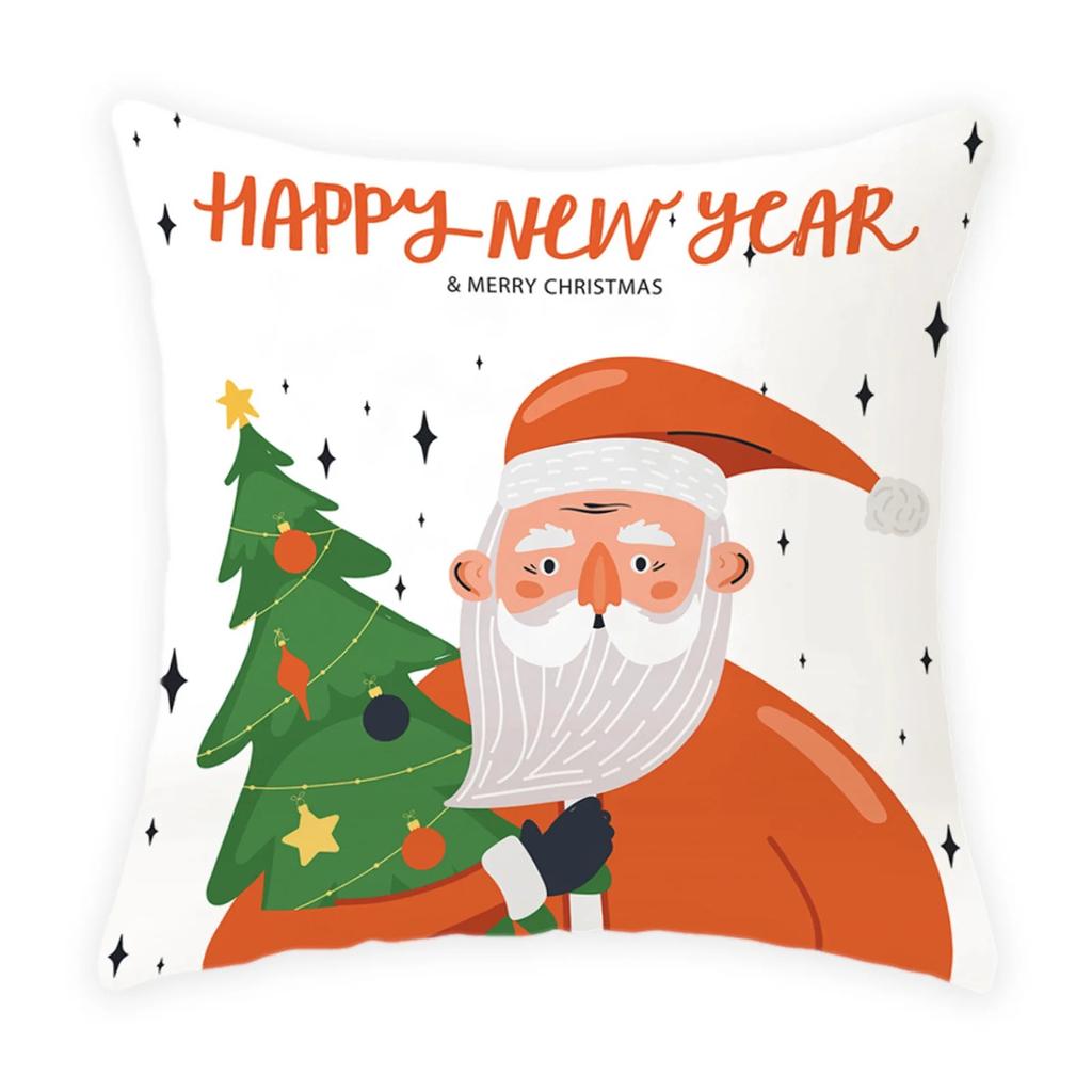 Christmas Themed Pillowcases Car Accessories Office Santa Claus Living Room Sofa Home Pillowcases