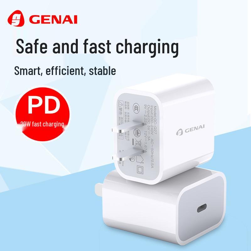 Быстрое зарядное устройство PD 20 Вт, сертифицировано 3C, один порт для iPhone 14/13/11