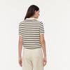 GOELIA Spring Tencel Lapel Striped Pullover