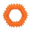 Dog Chew Toy Thorn Design Rubber Lightweight Throwing Catching Flying Burr Ring Dog Toy
