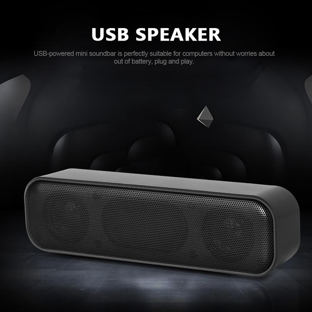 Звуковая панель с питанием от USB, настольный динамик, проводной компьютерный звуковой ящик для телевизора, настольный портативный компьютер