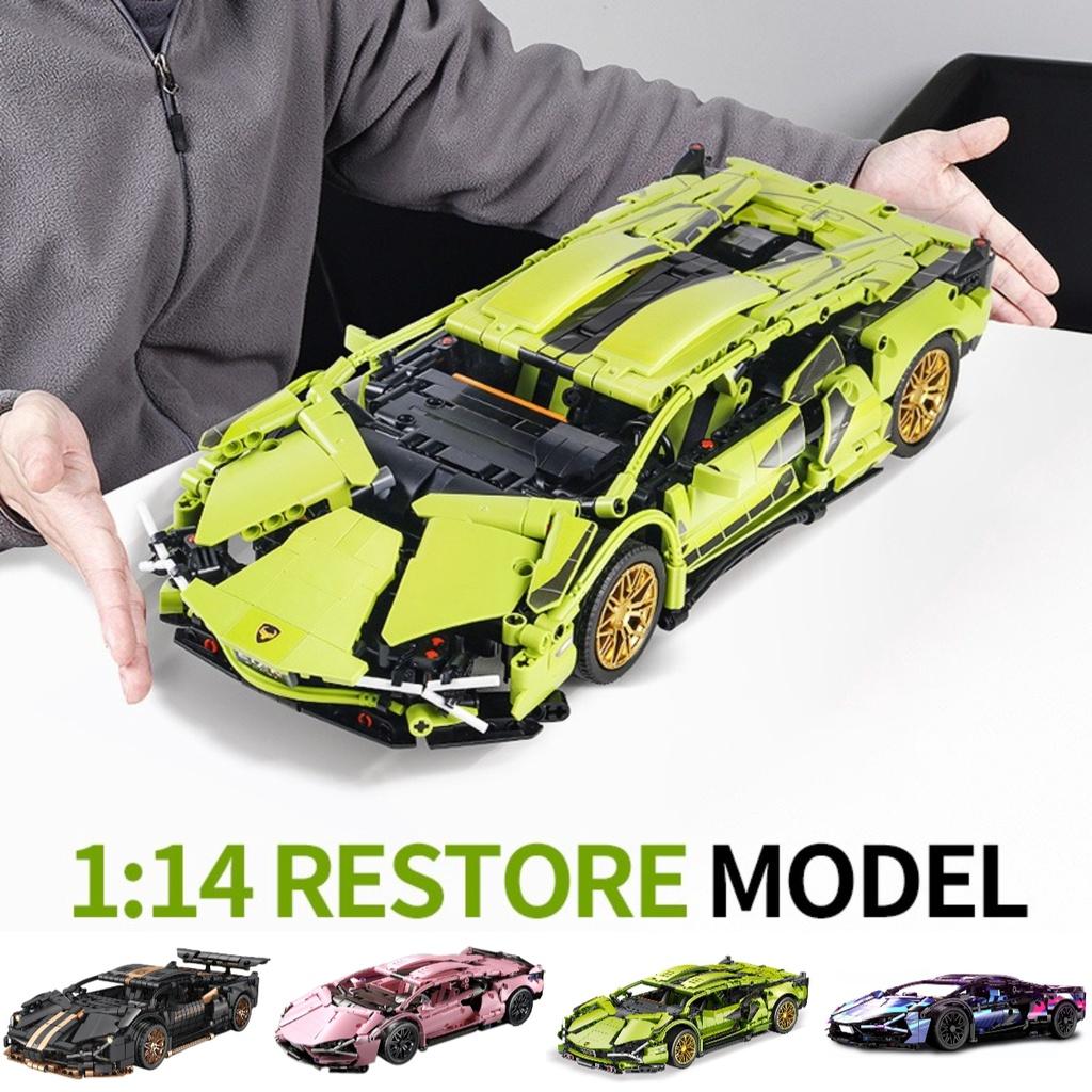 Очень популярная киберпанк версия кареты Lamborghini, модель Lego, игрушка на радиоуправлении