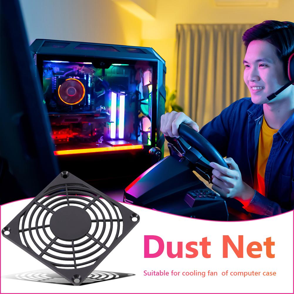 10 шт./5 шт. 80 мм 120 мм Пылевой фильтр-сетка для вентилятора корпуса ПК, Пластиковые пылезащитные решетки для настольного ПК, Решетки для вентилятора, Компьютерные аксессуары