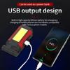Светодиодный рабочий фонарь USB Type-C Зарядка Фонарик Красные Магнитные Фонари Водонепроницаемый Рабочий Крюк Перезаряжаемый Складной COB Вращающийся Самый Яркий