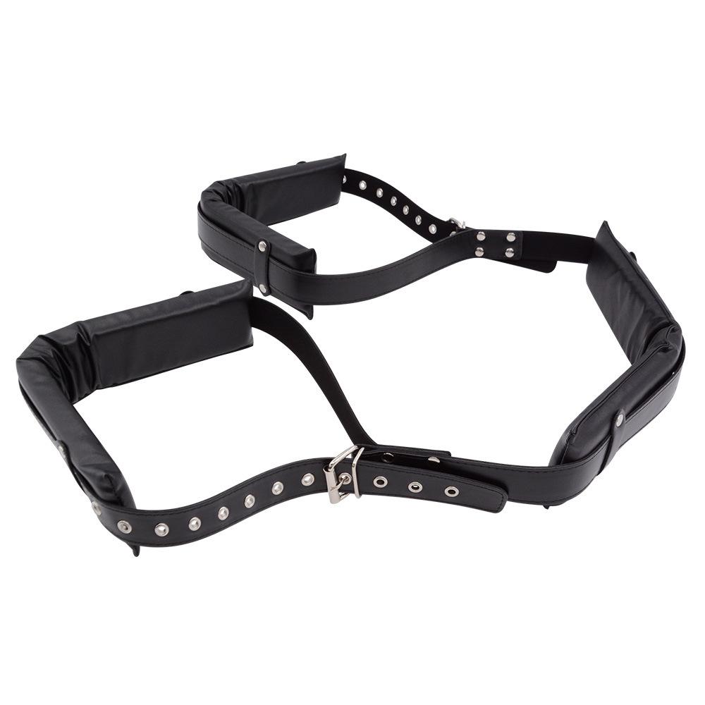 SM Раздельные наручники для ног Кровать Связывание живота Повязка для пар Обучение Сексуальная секс-игрушка Взрослые секс-вспомогательные принадлежности