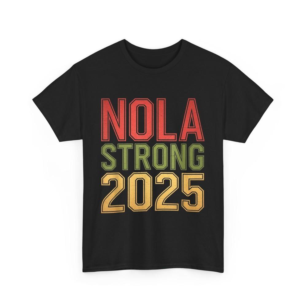 Футболка NOLA Strong 2025 Новый Орлеан Сообщество, устойчивое к невзгодам, Гордость