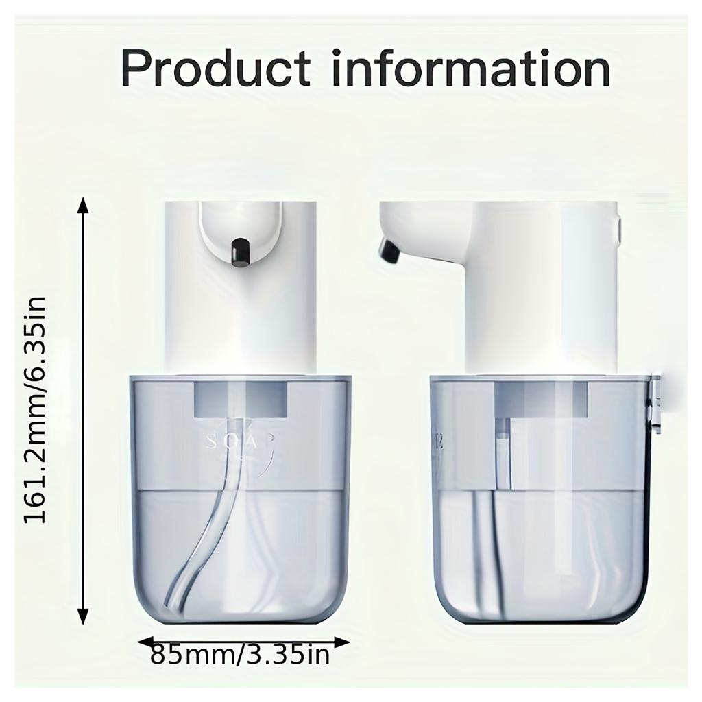 1pc Wall Mounted Automatic Soap Dispenser, Touchless Smart Sensor for Liquid/Foam, 4-Level Adjustment, for Bathroom Kitchen