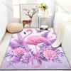 1PC Elegant Flamingo Print Carpet for Living Room Bedroom Sofa Doormat Home Decor Area Rugged Non-slip Floor Mat Large Size