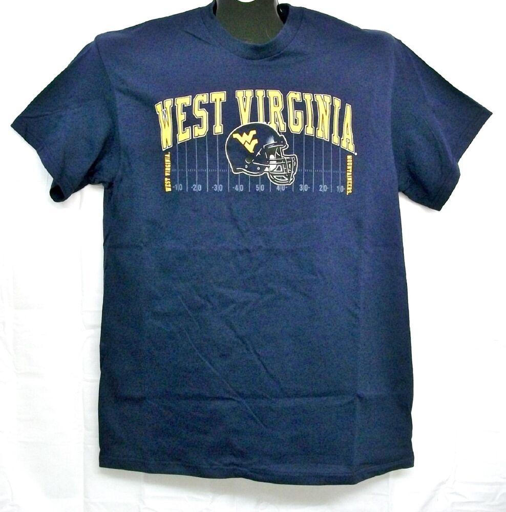 Футболки унисекс с футбольным полем West Virginia Mountaineers