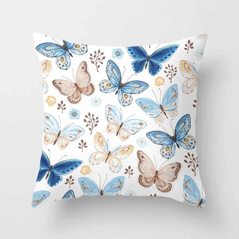 Декоративная домашняя подушка Ретро-бабочка Мягкая наволочка для гостиной Диван Чехлы для диванов