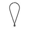 Philipp Plein Jewelry Men's UNITY IP Black Necklace (PJ9EA12NU) In Black Stainless Steel