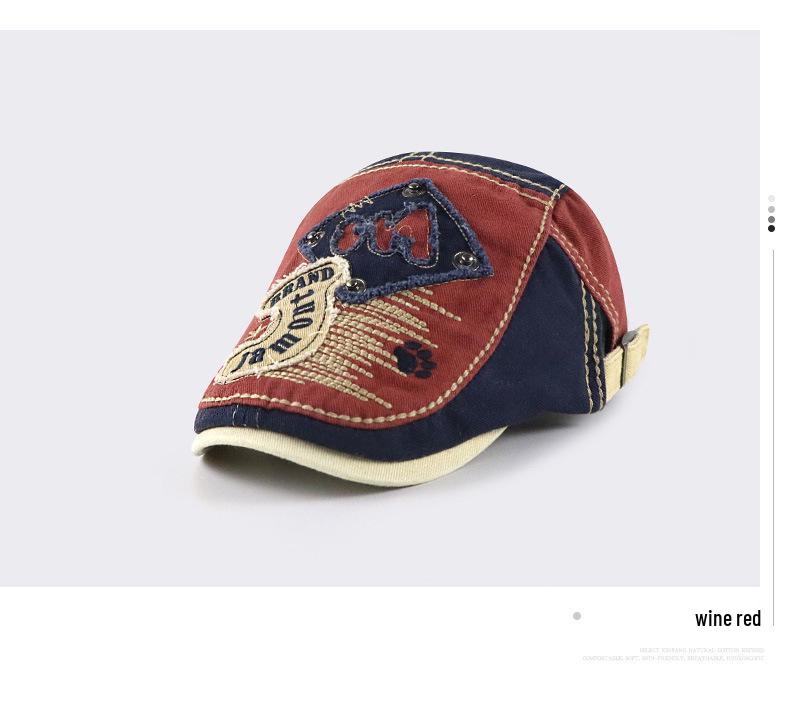 Летние шляпы в стиле ретро с эффектом потертости для мужчин, женщин и детей.: Кепка и бейсболка в британско-корейском стиле