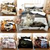 Animal Cat Bedding Sets Quilt Bed Cover Comforter Duvet Cover Pillow Case 2-3 Pieces Sets Kids Adult Bedroom Decoration