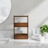 Paper Tray Organizer with Handle Wooden Desktop Storage Rack Compact for Dresser