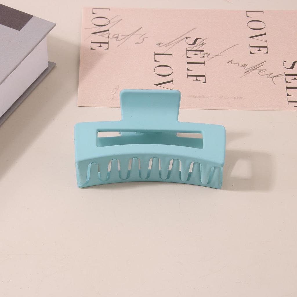 8.5CM x 10.5CM Rectangular Matte PS Hair Clip - Simple Shark Hair Accessory