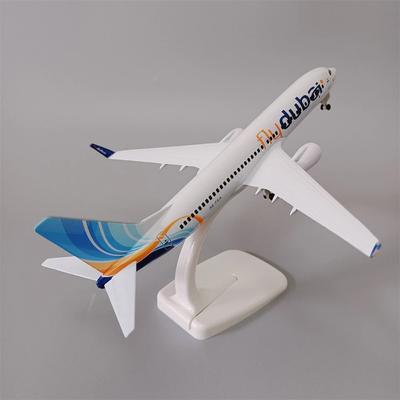 20см Металлический сплав Air Fly Авиалинии Дубая B737 Литой Дубай B737-800 Авиалайнер Модель Игрушка Самолет с Колесами Коллекция