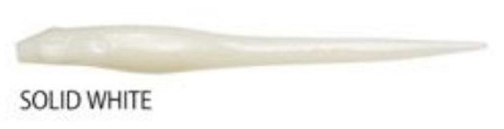 Megabass Мягкая приманка Hazedong 3 дюйма, сплошной белый цвет (0558)