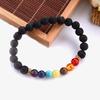Bracelet - Napoulen - 7 Chakras - Agate - Arc-en-ciel - Unisexe