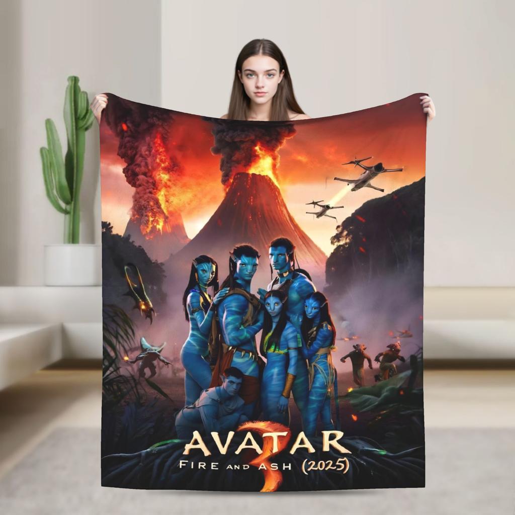 Films Avatar Blanket Soft Warm Print Plush Throw Blanket For Boy Girl Outdoor Flannel Bedspread Bed Cover