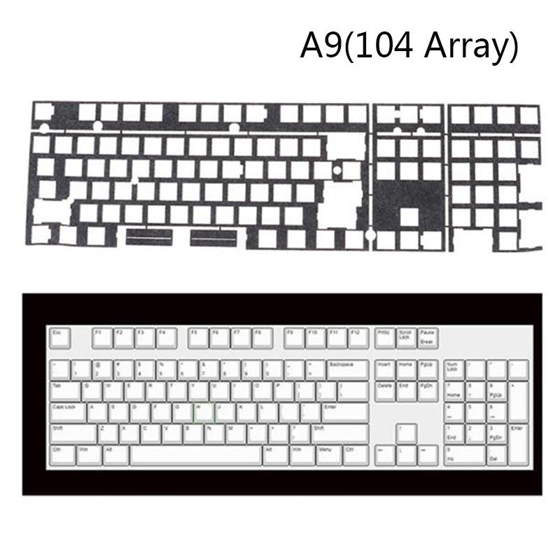 Звукоизолирующий лист переключателя Мягкая прокладка Ямчатая пена Губка для механической клавиатуры