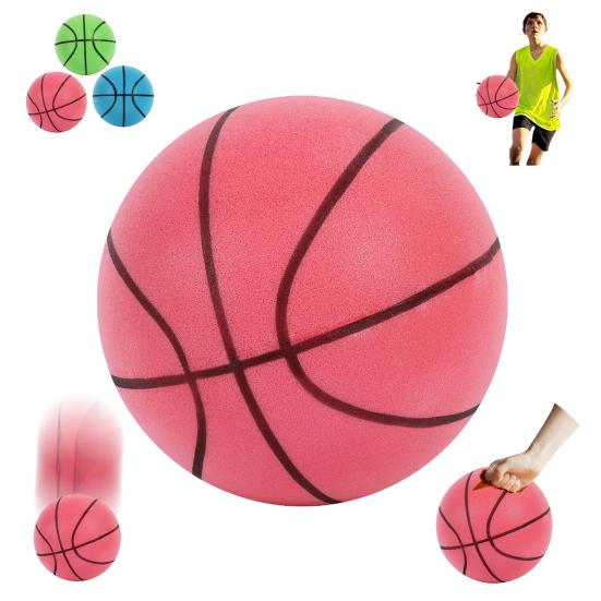 Бесшумный баскетбольный мяч в помещении с высоким отскоком, низкий уровень шума, детский дриблинг, тренировка без покрытия, пена высокой плотности, тренировочный спортивный надувной мяч для мальчиков и девочек, подарок