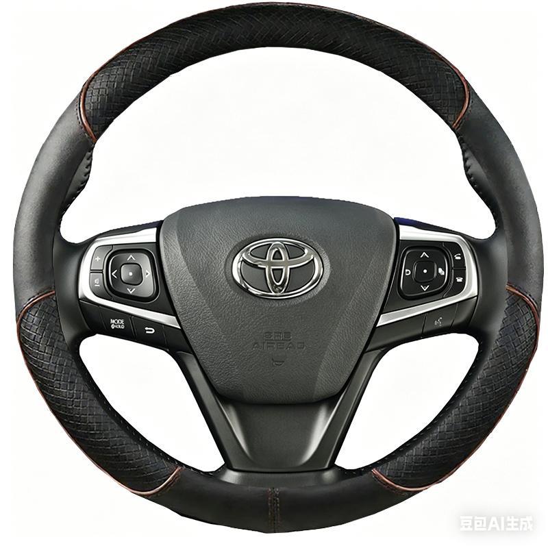 Черная чехол-оплетка на руль автомобиля из микрофибры для Toyota Camry 2015 2016 2017 Avalon 2013-2018 DIY чехол на руль автомобиля