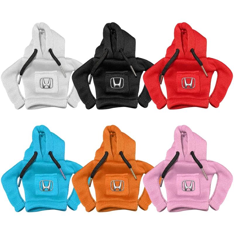Car Gear Shift Hoodie Cover Shift Cover Gear Handle Badge Emblem for Honda Accord Odyssey Civic CRV Inspire HRV Vezel Fit Jazz VO8