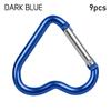 Hanging Outdoor Camping Tool Aluminum Carabiner Heart-shaped Buckles Keyring Hook Keychain Clip