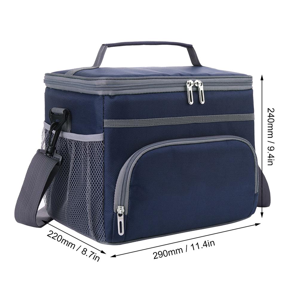 16 л Большая вместимость Непромокаемая сумка для ланча Термическая Большая для пикника Холодная и теплая Изолированный пакет На открытом воздухе Еда и напитки