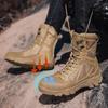 TUINANLE Men Work Boots Autumn Outdoor Hiking Boots Lace Up Mountaineering Shoes Breathable Hunting Training Boot High-top