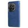 case for OnePlus 12 with zipper and card slots made of leather