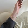 Серебряный Ромб Маленький Квадратный Браслет - Женский Простой Модный, Невыцветающий, Идеальный Подарок для Девушки