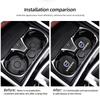 2Pcs Car Leather Coaster Pad Anti-noise Water Cup Mat For Volvo Rdesign XC60 XC40 V60 V70 XC90 V90 V40 EC40 EX40 S80 S60 S90 C70