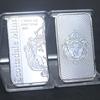 Посеребренная квадратная памятная монета 1 унция